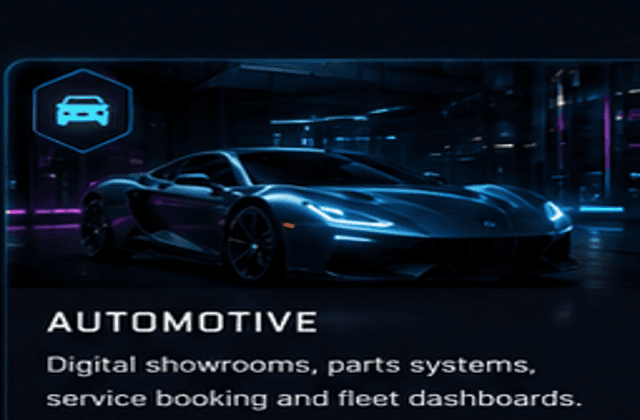 Automotive inventory dashboard concept by Alcatrax Technologies