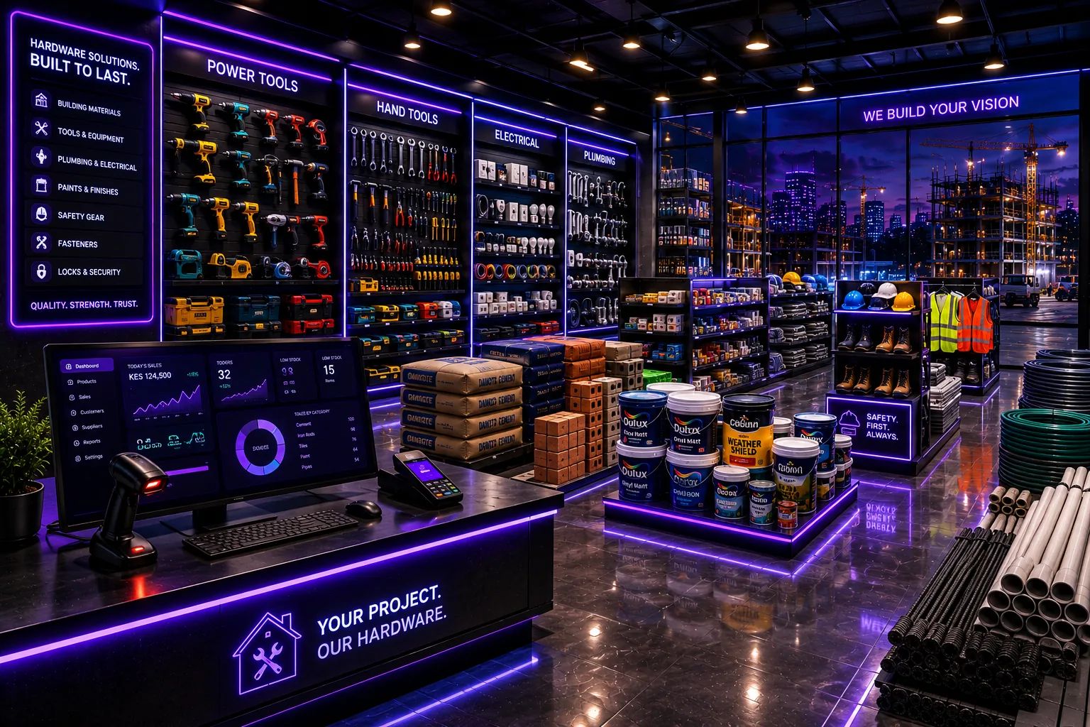 Hardware Shops website design concept by Alcatrax Technologies