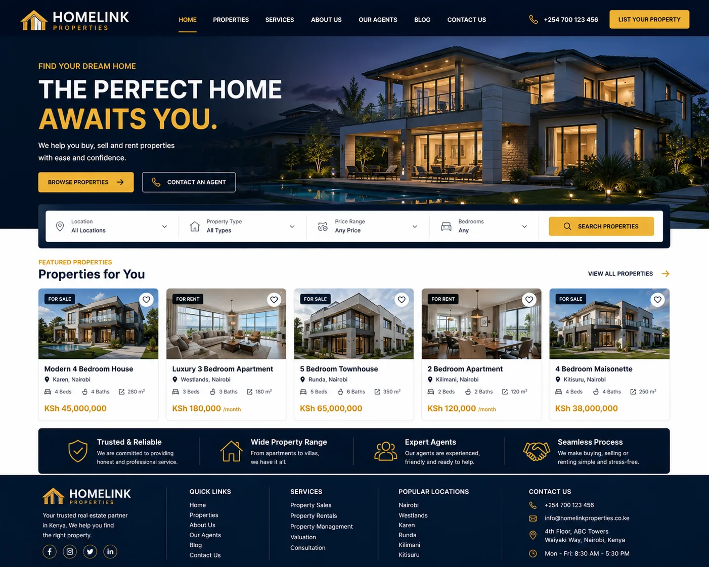 Real Estate Agents industry visual concept